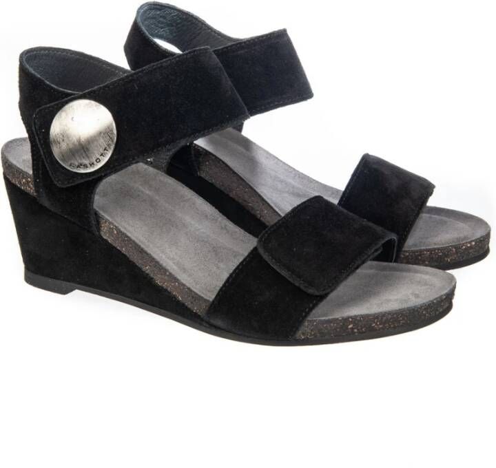 Cashott Wedges Black Dames