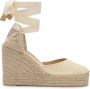 Castañer Alpargata MET 11 CM Sleehak Beige Dames - Thumbnail 1