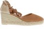 Castañer Beige Sleehak Espadrilles Enkelband Beige Dames - Thumbnail 1