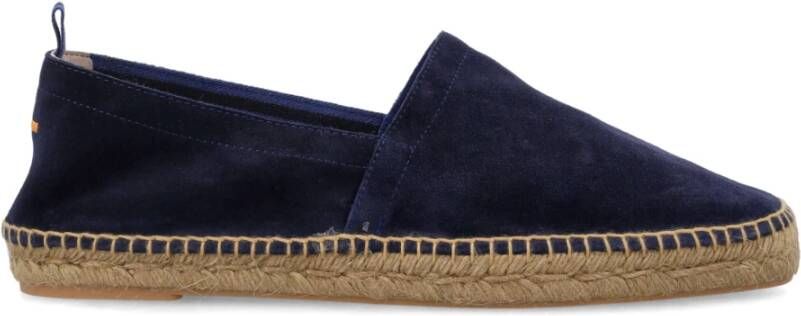 Castañer Blauwe Suède Instap Espadrilles Schoenen Blue Heren