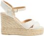 Castañer Gouden Lurex Sleehak Espadrilles Sandalen White Dames - Thumbnail 1