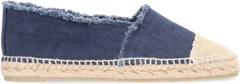 Castañer Canvas Espadrilles met Gevlochten Koord Zool Blue Dames