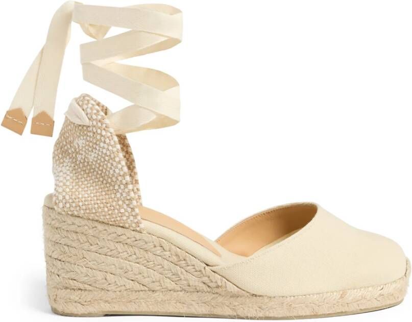 Castañer Stijlvolle Wedges en Flatforms voor Vrouwen Beige Dames