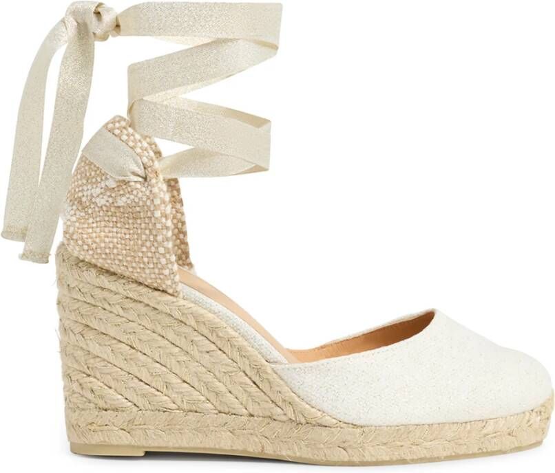 Castañer Verhoog je zomerse stijl met hoge hak sandalen White Dames