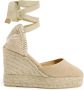 Castañer Carina 8Ed 002 11 cm Wedges Beige Dames - Thumbnail 1