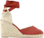 Castañer Rode Carina Wedge Espadrilles Red Dames - Thumbnail 1