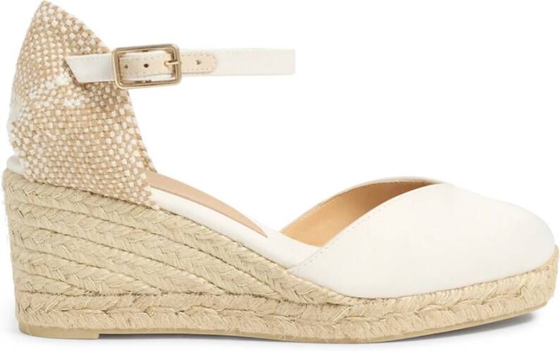 Castañer Chiarita 6 006 7 cm Wedges White Dames