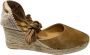 Castañer Cognac Wedge Espadrilles met Leren Bandjes Brown Dames - Thumbnail 8