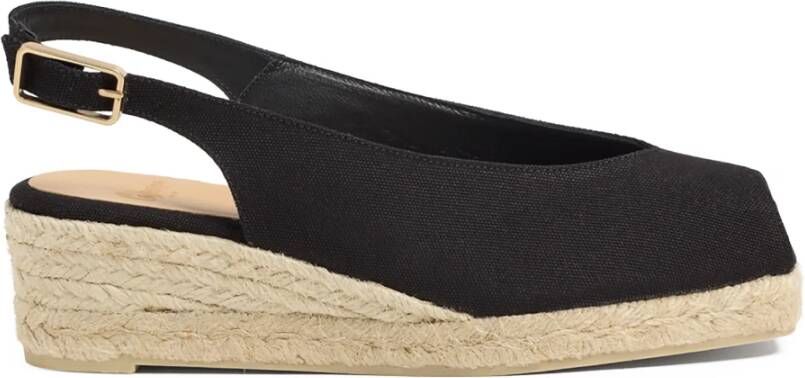 Castaner Sandalen CASTAÑER DOSALIA SCHWARZE ESPADRILLE MIT KEIL in zwart