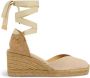 Castañer Espadrilles met 7 cm sleehak. Beige Dames - Thumbnail 1