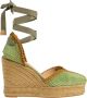 Castañer Espadrilles MET Sleehak Green Dames - Thumbnail 1