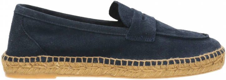 Castañer Blauwe Suède Leren Espadrilles Ss23 Blue Heren