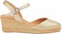 Castañer Gouden espadrilles met 5 cm sleehak Yellow Dames - Thumbnail 1