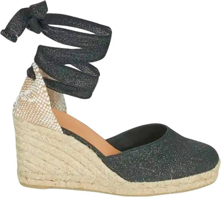 Castañer Grijze Espadrilles met Amandelvormige Neus Gray Dames