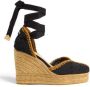 Castañer Handgemaakte Espadrilles Coeur in Zwart en Goud Black Dames - Thumbnail 1