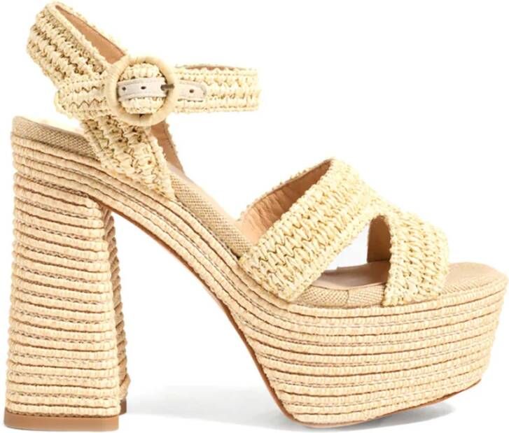 Castañer Stijlvolle Espadrille Sandalen voor Vrouwen Yellow Dames