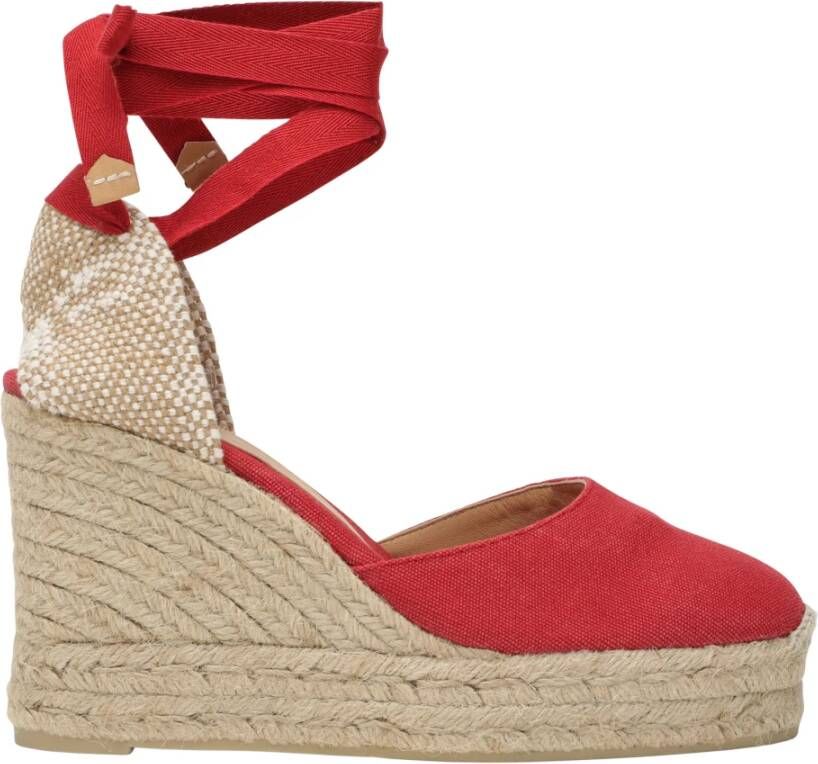 Castañer Hoge Espadrilles Schoenen Red Dames