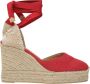 Castañer Hoge Espadrilles Schoenen Red Dames - Thumbnail 1