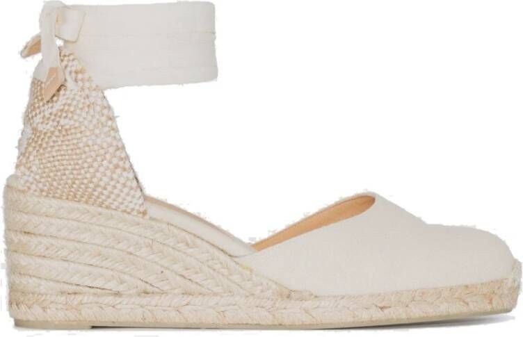 Castañer Ivoor Espadrille Sleehakken White Dames