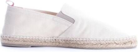 Castañer Ivory Canvas Espadrilles White Heren