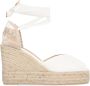 Castañer Jute wedge espadrilles met veters White Dames - Thumbnail 8