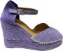 Castañer Lavendel Wedge Espadrilles met Cut-out Purple Dames - Thumbnail 6