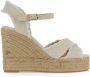 Castañer Linnen Espadrille met Verstelbare Gespsluiting White Dames - Thumbnail 1