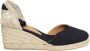 Castañer Marineblauwe Gekartelde Sleehak Espadrilles Blue Dames - Thumbnail 7