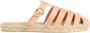 Castañer Platte Espadrilles Lesvos Ags 210 Beige Dames - Thumbnail 1