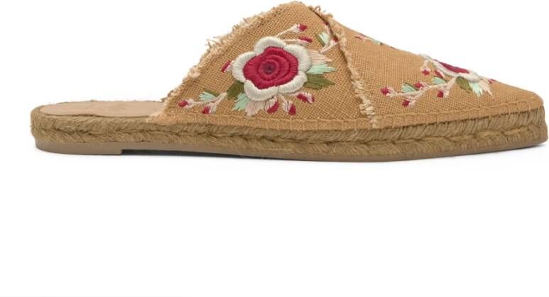 Castañer Rosana Etro T 273 · Platte Espadrille Beige Dames