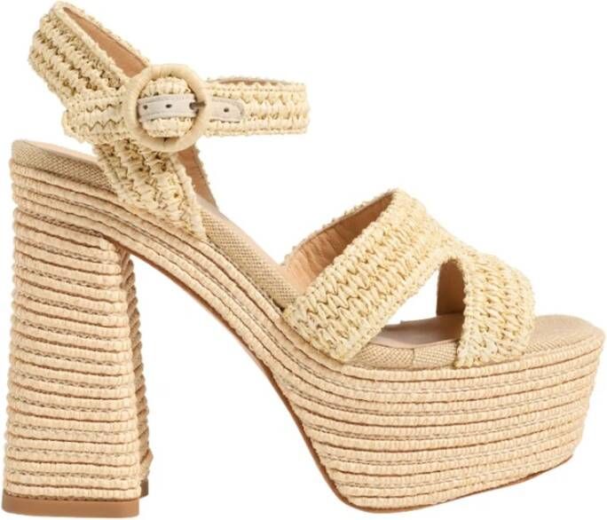 Castañer Stijlvolle Espadrille Sandalen voor Vrouwen Yellow Dames