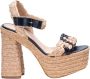 Castañer Agnes Multicolor Plateau Sandaal Beige Dames - Thumbnail 1