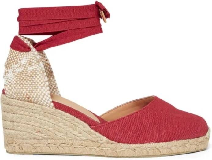 Castañer Stijlvolle Carina Espadrilles voor Vrouwen Red Dames