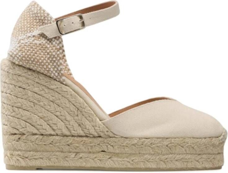 Castañer Stijlvolle Espadrilles voor een Chic Uiterlijk White Dames