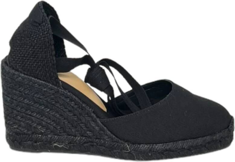 Castañer Carina C Espadrilles Modieuze en Comfortabele Sleehakken Black Dames