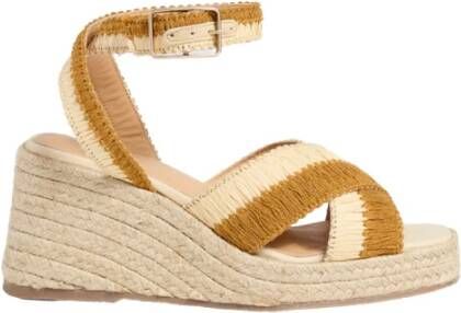 Castañer Tatiana Zomer Sleehak Sandalen Beige Dames