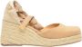 Castañer Tina Espadrilles in lederen stof Beige Dames - Thumbnail 1