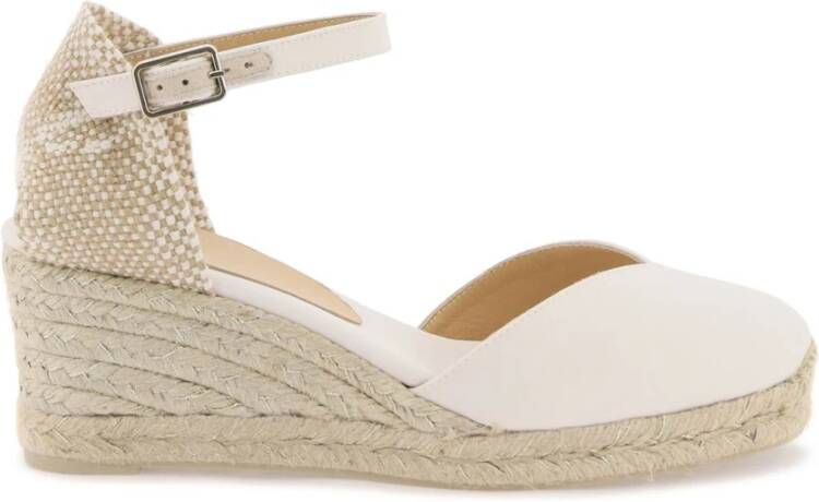 Castañer Chiarita 6 006 7 cm Wedges White Dames