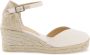 Castañer Chiarita 6 006 7 cm Wedges White Dames - Thumbnail 8