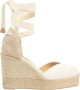 Castañer Witte Espadrilles met 11cm Sleehak White Dames - Thumbnail 2