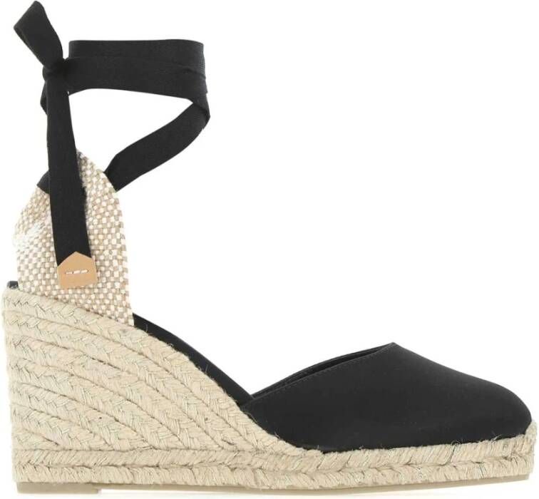 Castañer Schattige Espadrilles met Sleehak Black Dames