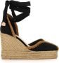 Castañer Zwarte Espadrilles met Lurex-stiksels Black Dames - Thumbnail 1