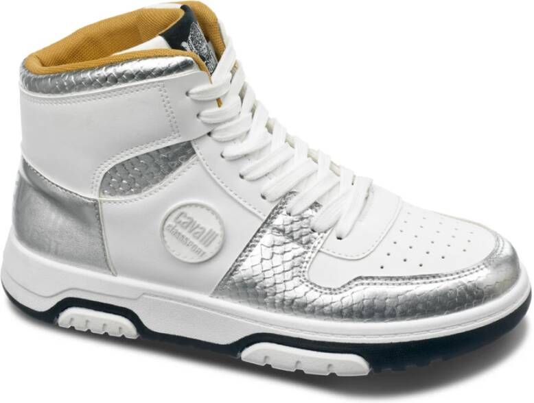 Cavalli Class Dames Sneakers met Glitter Detail White Dames