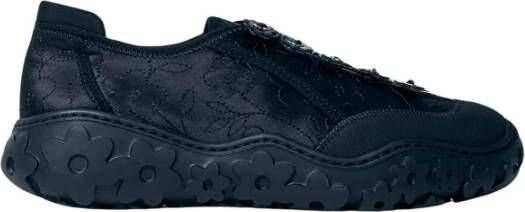 Cecilie Bahnsen Bloemen Geborduurde Sneakers Black Dames