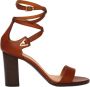 Celine Crecy Calfskin Sandalen Brown Dames - Thumbnail 1