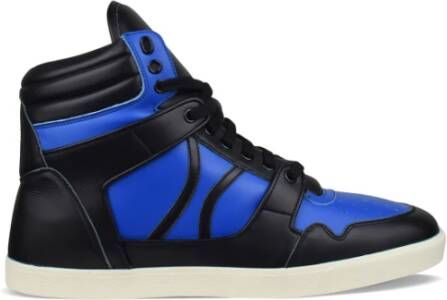 Celine Gestikte Leren High-Top Sneakers Multicolor Heren