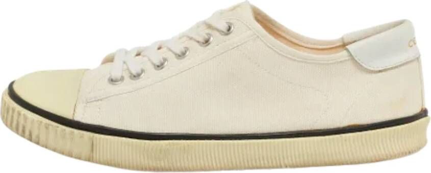 Celine Vintage Pre-owned Canvas sneakers Beige Dames