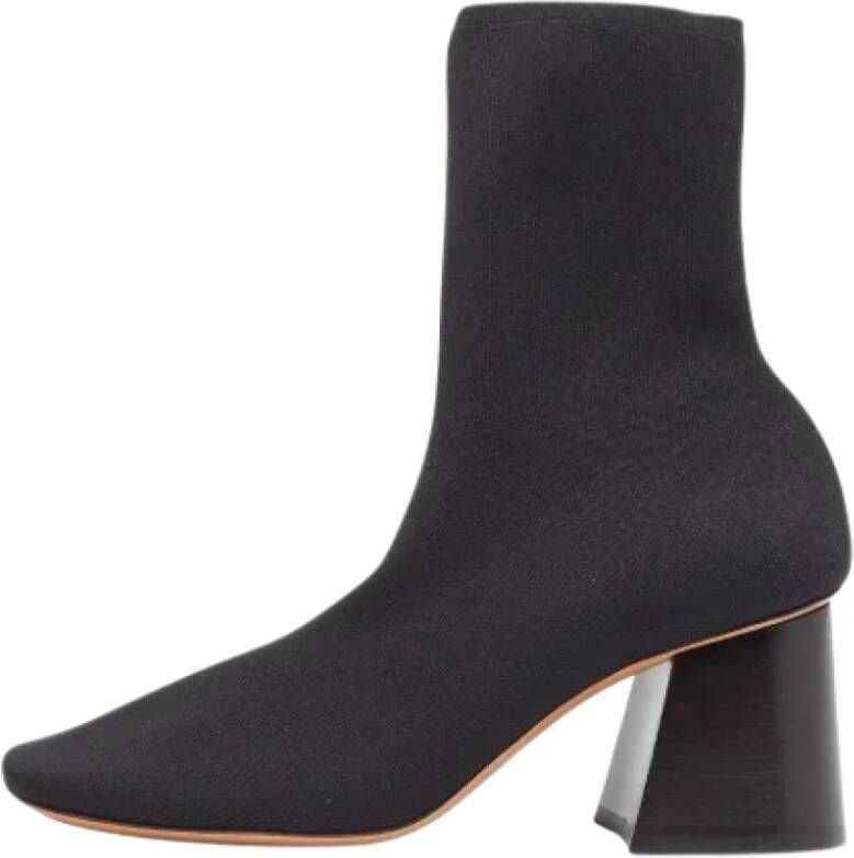 Celine Vintage Pre-owned Fabric boots Black Dames