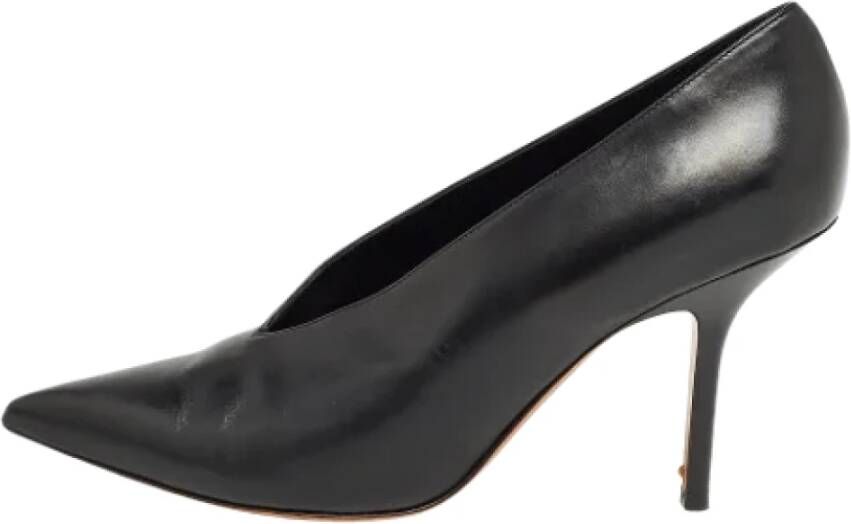 Celine Vintage Pre-owned Leather heels Black Dames