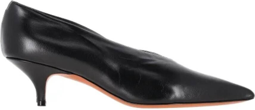 Celine Vintage Pre-owned Leather heels Black Dames